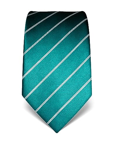 Vincenzo Boretti Herren Krawatte reine Seide gestreift edel Männer-Design zum Hemd mit Anzug für Business Hochzeit 8 cm schmal/breit smaragd Vincenzo Boretti Herren Krawatte reine Seide gestreift edel Männer-Design zum Hemd mit Anzug für Business Hochzeit 8 cm schmal/breit smaragd von Vincenzo Boretti