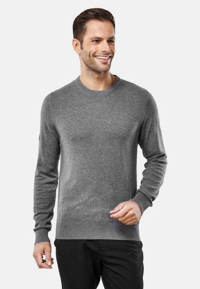 Vincenzo Boretti V-Ausschnitt-Pullover tailliert Round Neck von Vincenzo Boretti