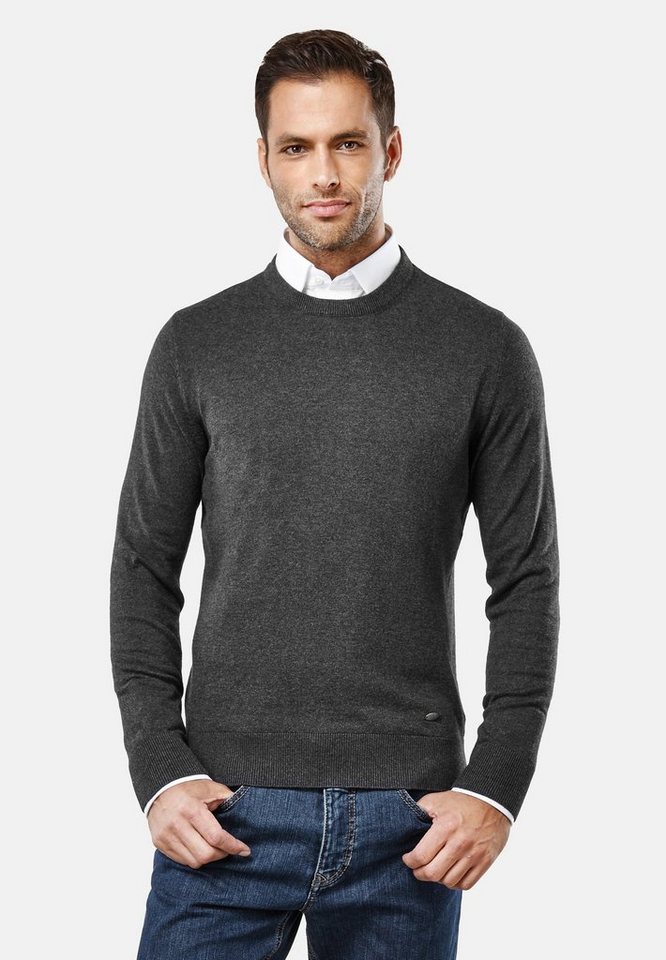 Vincenzo Boretti V-Ausschnitt-Pullover tailliert Round Neck von Vincenzo Boretti