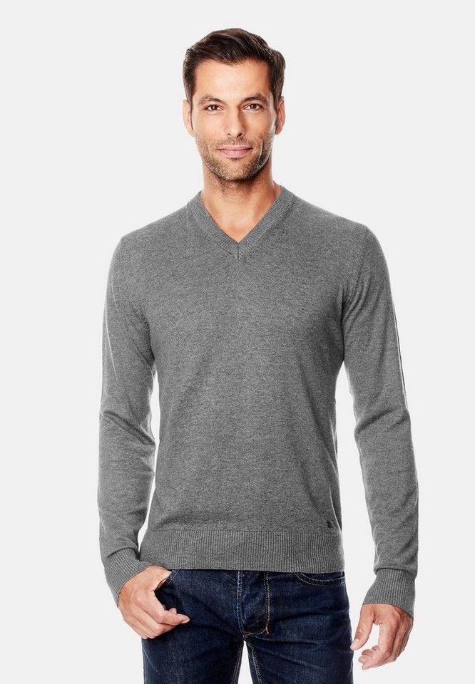 Vincenzo Boretti V-Ausschnitt-Pullover tailliert V Neck von Vincenzo Boretti
