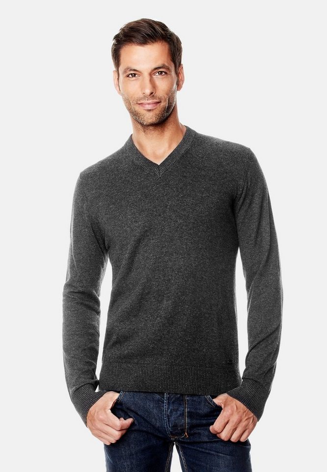 Vincenzo Boretti V-Ausschnitt-Pullover tailliert V Neck von Vincenzo Boretti