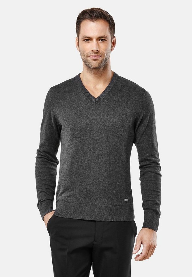 Vincenzo Boretti V-Ausschnitt-Pullover tailliert V Neck von Vincenzo Boretti