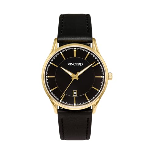Vincero Luxuriöse Armbanduhr für Herren – Kairos Herrenuhr mit Mesh-Uhrenarmband, italienische Herren-Armbanduhr, 38 mm Analoguhr mit japanischem Quarzwerk, Schwarz Vincero Luxuriöse Armbanduhr für Herren – Kairos Herrenuhr mit Mesh-Uhrenarmband, italienische Herren-Armbanduhr, 38 mm Analoguhr mit japanischem Quarzwerk, Schwarz von Vincero