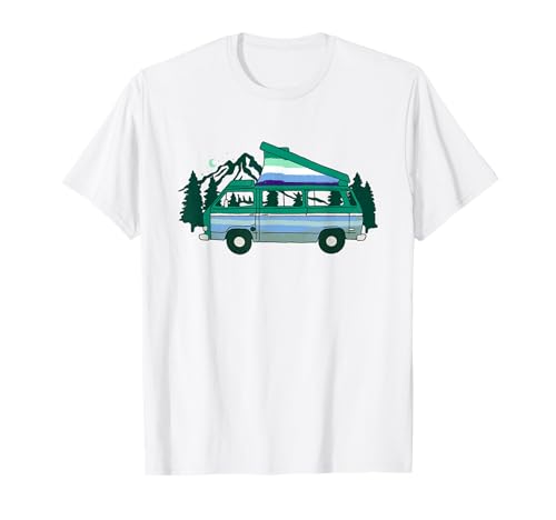 Gay Men MLM Pride Camp Camping LGBTQ Flagge Natur Reisen T-Shirt von Vincian Gay MLM Pride Flag Designs