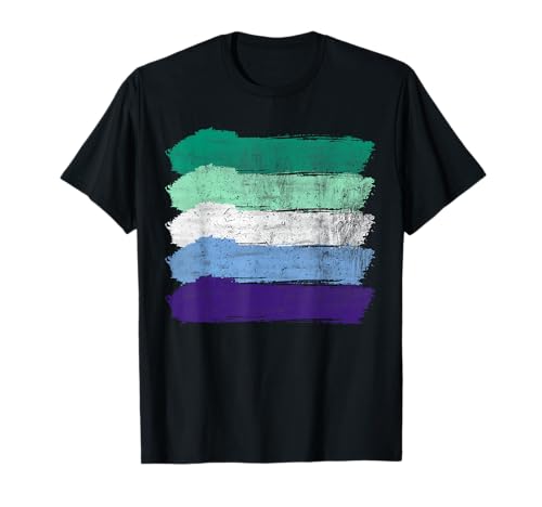 Gay Men MLM Pride LGBTQ MLM Flagge T-Shirt von Vincian Gay MLM Pride Flag Designs