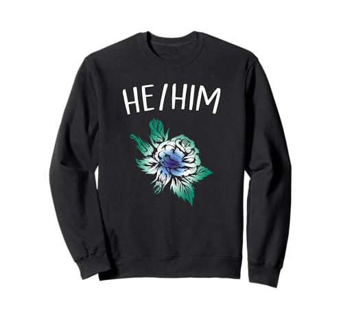 He Him MLM Pride Rose Flower Gay Men MLM Flagge Sweatshirt von Vincian Gay MLM Pride Flag Designs