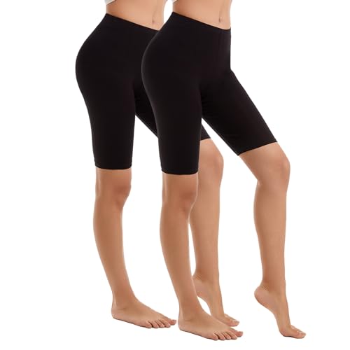 Vinconie Kurze Leggings Damen Sport Kurze Hose Unterrock Radlerhose Damen Baumwolle von Vinconie