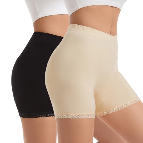 Vinconie Radlerhose Damen Kurz Shorts Unter Rock Sporthose Damen Kurze Leggings Damen von Vinconie