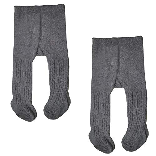 LXGKREL Strumpfhosen für Baby Mädchen Jungen Baumwolle-Strick-Strumpfhose Weich Warm und Elastisch 2 Stück 0-24 Monate von Vineen