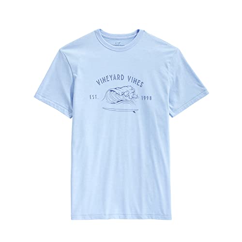 Vineyard Vines Herren Catching Waves, kurzärmelig T-Shirt, Ocean Breeze Heather, Klein von Vineyard Vines