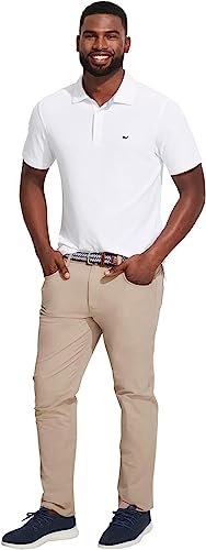 vineyard vines Herren Edgartown Piqué-Poloshirt Polohemd, Weiße Kappe, Klein von Vineyard Vines