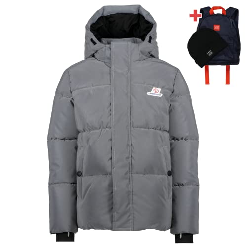 Vingino Boy's Boys Winter Jacket Tafiro Jacke, Reflective Grey, 4 von Vingino