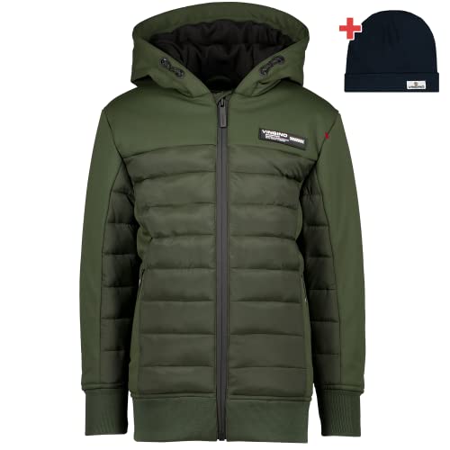 Vingino Boy's Boys Winter Jacket Tevisi, Proud Army, 128 von Vingino