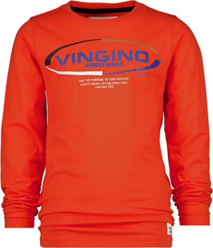 Vingino Boy's JACKLE T-Shirt, Papaya ORANGE, 140 von Vingino