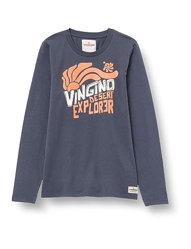 Vingino Boy's Jex Shirt, Ombre Blue, 140 von Vingino