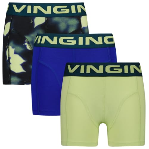 Vingino Boys B-243-3 Vintage Flower 3 Pack in Colour Key Lime in Size XS von Vingino