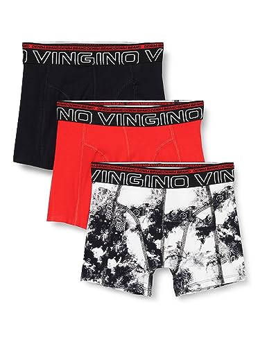 Vingino Boys Boxer B-233-11 Bandana 3 Pack in Color Deep Black Size XS von Vingino