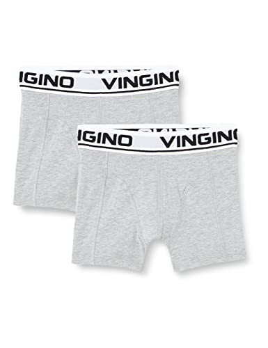 Vingino Jungen Boys (2-Pack) Boxer Shorts, Grey Melee, 16 Jahre EU von Vingino