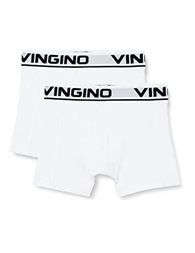 Vingino Jungen Boys (2-Pack) Boxer Shorts, Real White, 6 Jahre EU von Vingino