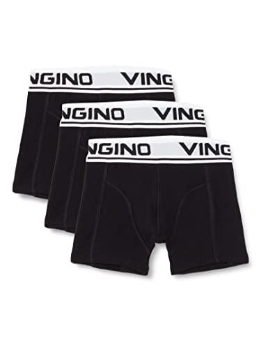 Vingino Jungen Boys (3-Pack) Boxer Shorts, Deep Black, 10 Jahre EU von Vingino