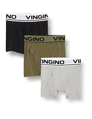 Vingino Boys Boxer Boys Boxer (3-Pack) in Color Grey Melee Size M von Vingino