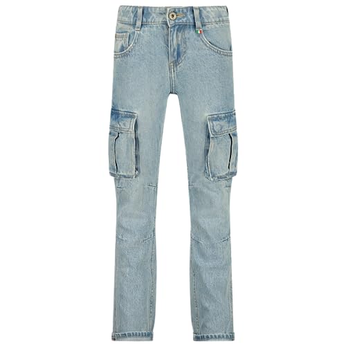 Vingino Boys Jeans Peppe Cargo in Color Light Indigo Size 12 Years von Vingino