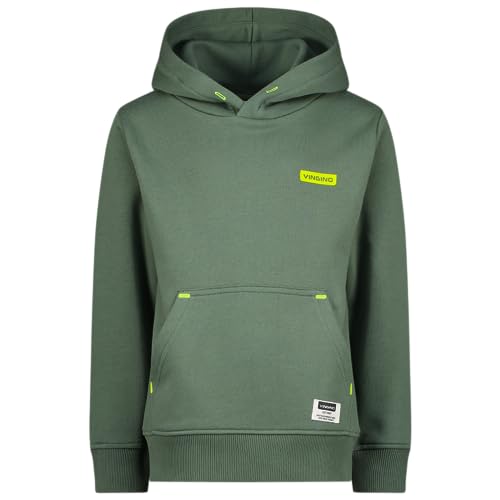 Vingino Boys Sweater Basic-Hoody in Color Biome Green Size 8 Years von Vingino