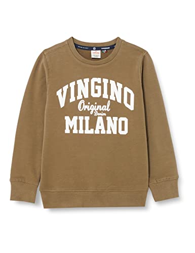 Vingino Boys Sweater Crewneck-Classic-Logo in Color Army Green Size 16 von Vingino