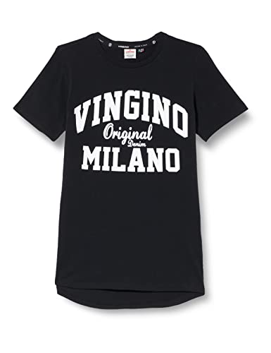Vingino Boys T-Shirt Tshirt-Classic-Logo-RNSS in Color Deep Black Size 16 von Vingino