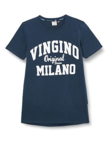 Vingino Boys T-Shirt Tshirt-Classic-Logo-RNSS in Color Midnight Blue Size 12 von Vingino