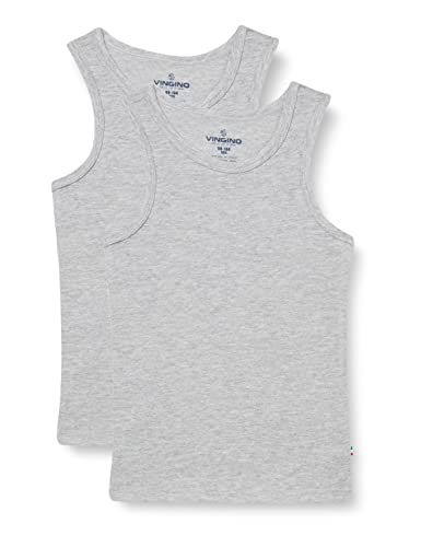 Vingino Boys Top Boys Tank (2-Pack) in Color Grey Melee Size XS von Vingino