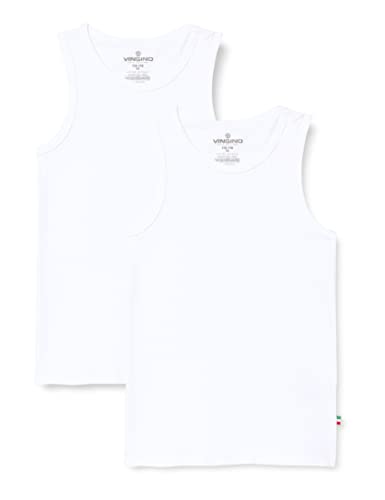 Vingino Boys Top Boys Tank (2-Pack) in Color Real White Size M von Vingino