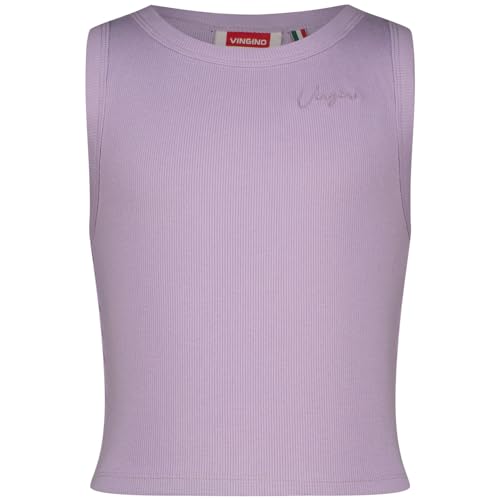 Vingino Girl's G-Basic-Crop Rib top Underwear, Wave Lilac, 12 Years von Vingino