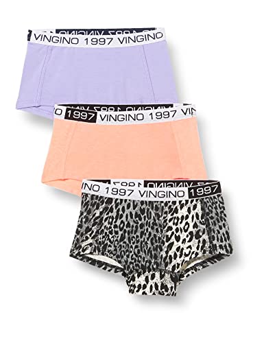 Vingino Girl's NIMAL 3PACK Underwear, Deep Black, XS von Vingino