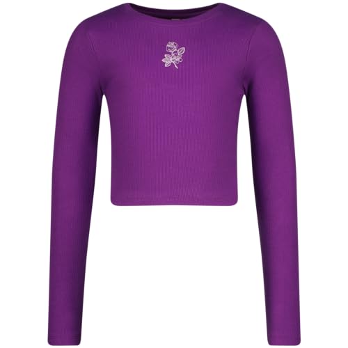 Vingino Girls G-Basic-Crop Rib Longsleeve in Colour Ultra Purple in Size 10 von Vingino