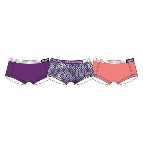 Vingino Mädchen G-wo25-1 Digital 3 Pack Hipster Panties, Violett, 14 Jahre EU von Vingino