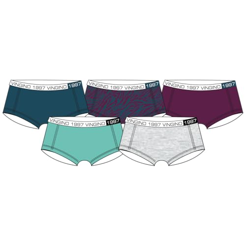 Vingino Girls G-WO25-3 Animal 5 Pack Hipster Size M of The WO25 Collection von Vingino