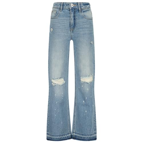 Vingino Girls Jeans Cato Destroy in Color Mid Blue Wash Size 14 von Vingino