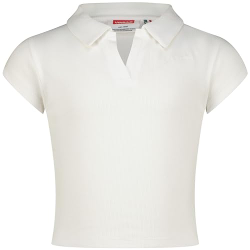 Vingino Girls Top G-Basic-Crop Rib Polo in Color Real White Size 10 von Vingino