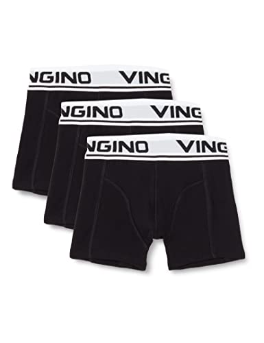 Vingino Jungen Boys (3-Pack) Boxer Shorts, Deep Black, 12 Jahre EU von Vingino