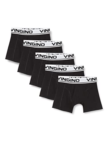 Vingino Jungen Boys (5-Pack) Boxer Shorts, Deep Black, 8 Jahre EU von Vingino