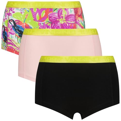 Vingino Mädchen 3-er Pack Hipster Boxerhorts Tropical-158-164 - Kindermode : Mädchen von Vingino