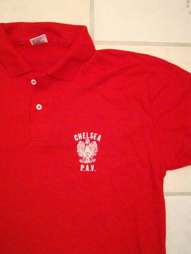 Jahrgang Chelsea Pav Polo Kragen 2 Knopf T Shirt L von VinnieVtg