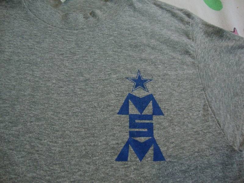 Jahrgang Msm Dallas Stern Heather Grau Punk Rock 50/50 T Shirt Erwachsene Größe S von VinnieVtg