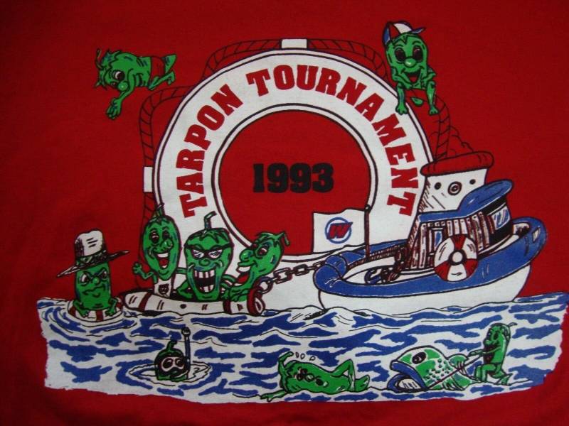 Jahrgang Watkins Tarpon Turnier 1993 Rot T Shirt Größe Xl von VinnieVtg