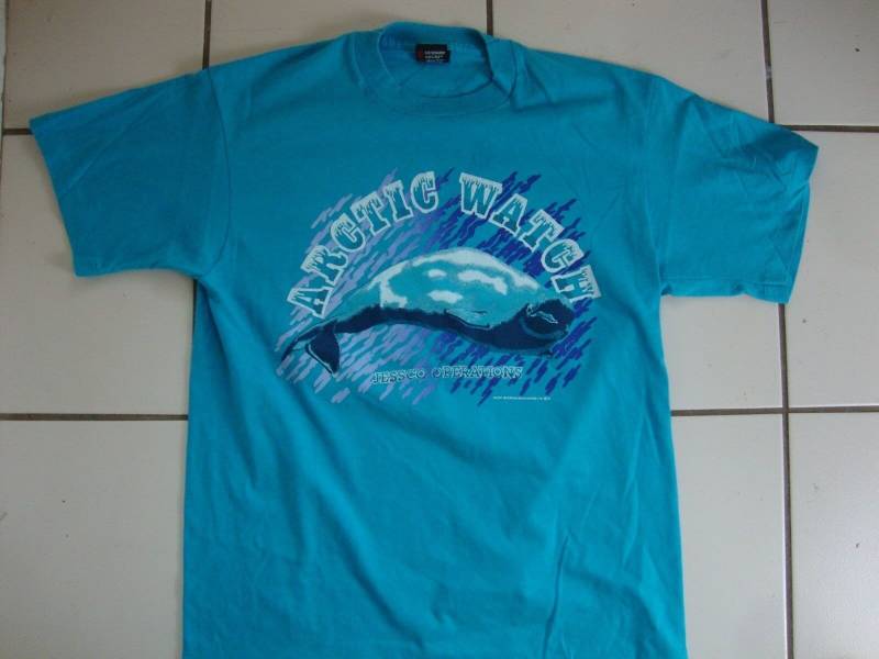 Vintage Blauwale Arktis Uhr Jessco Operationen Wal T Shirt M von VinnieVtg