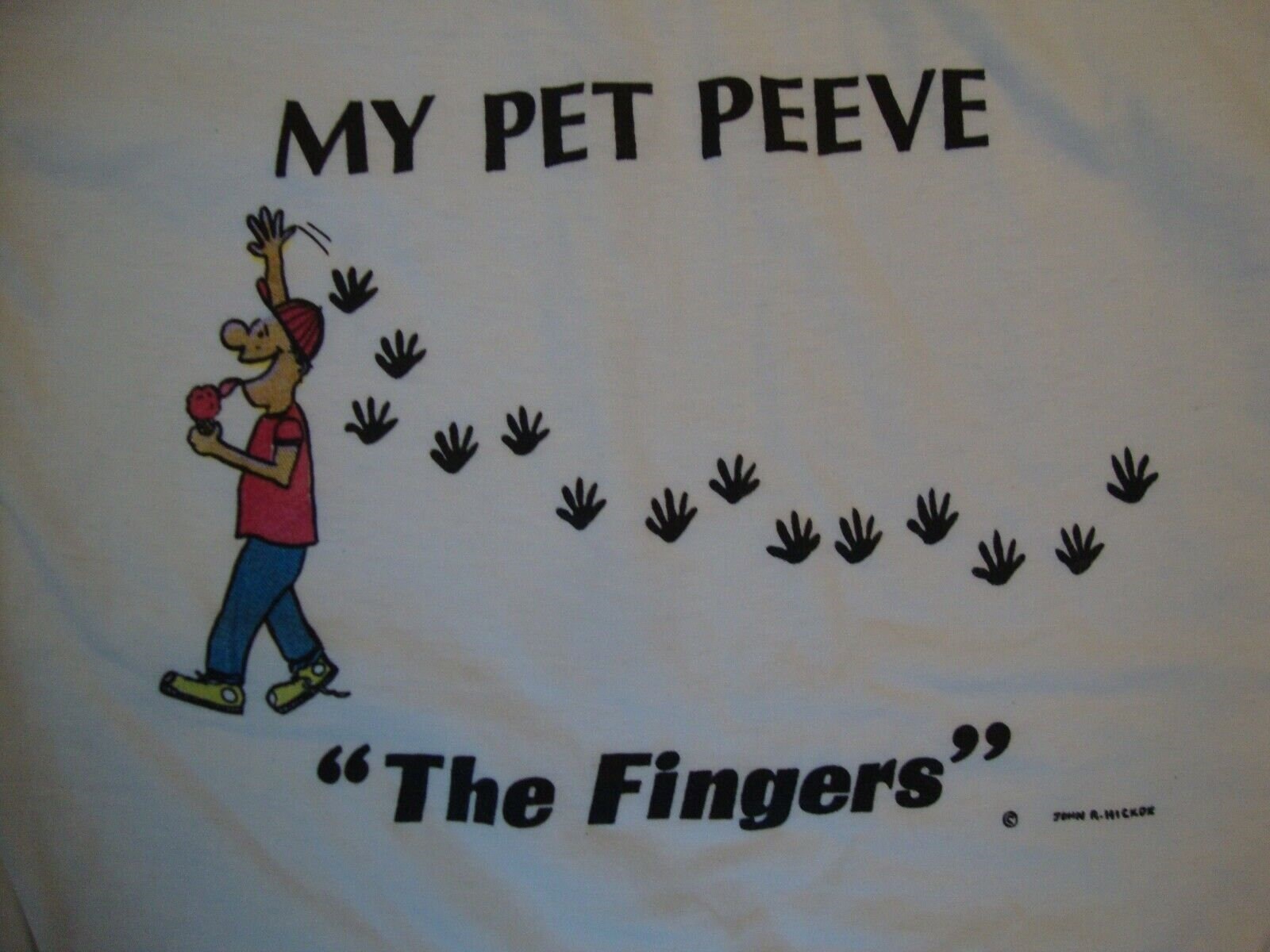 Vintage Pet Peeves Mein Haustier Peeve "Die Finger" Eis Lustige T Shirt Größe M von VinnieVtg