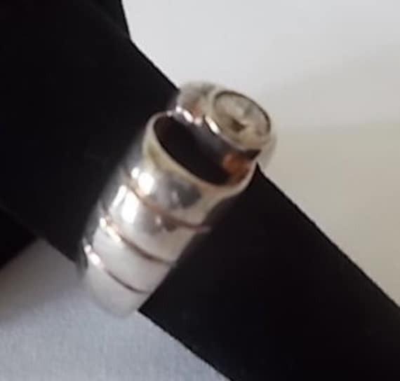 Vintage~sterling Silber~Cz~Ring~Schmuck~Herren~925Er Silber~Schmuck~Größe~78~Herren~Kleiderring~Frauen~Herren~Schmuck~Harley Rider~Hippie~Damen von VinsVintageJewels