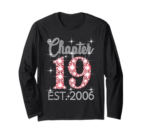 Kapitel 19 EST 2006 Happy 19th Birthday Girl Men Women Langarmshirt von Vintage 19 Years Old Sweet Birthday Gifts