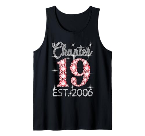 Kapitel 19 EST 2006 Happy 19th Birthday Girl Men Women Tank Top von Vintage 19 Years Old Sweet Birthday Gifts